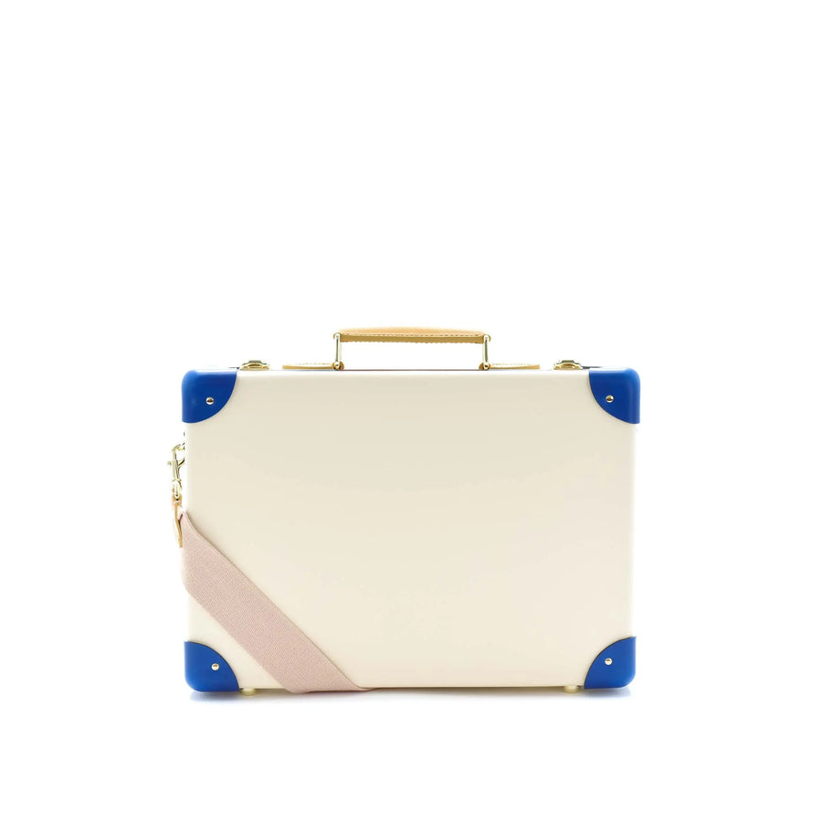 Palm Springs · Small Attaché | Ivory/Cobalt/Gold – first image
