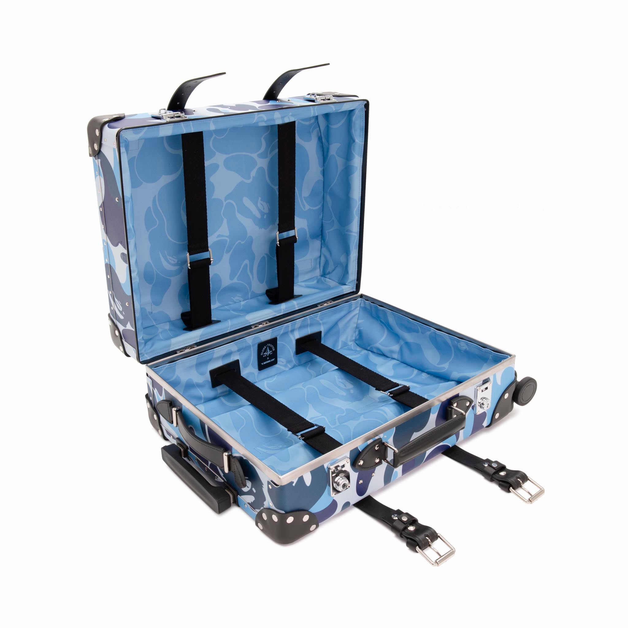 A BATHING APE® · Carry-On - 4 Wheels | Blue/Blue/Chrome