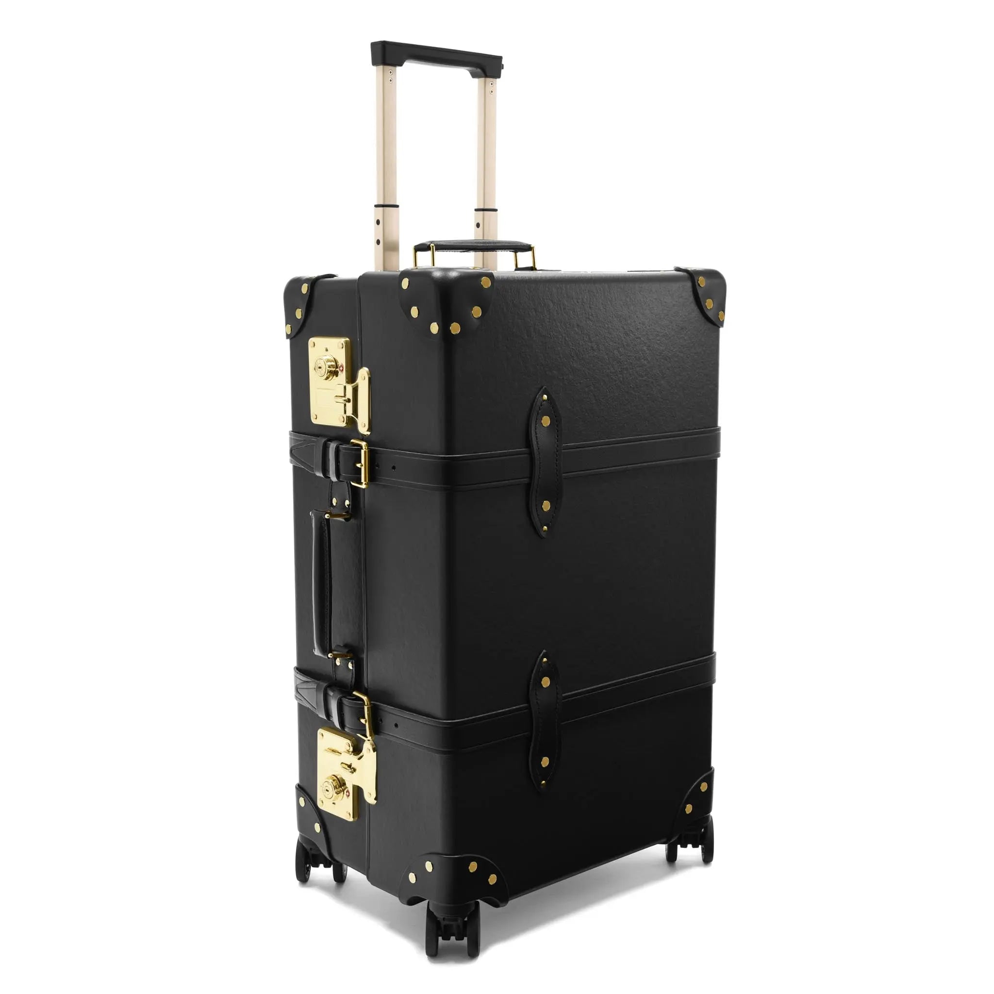 Centenary · Medium Check-In - 4 Wheels | Black/Black/Gold - GLOBE-TROTTER