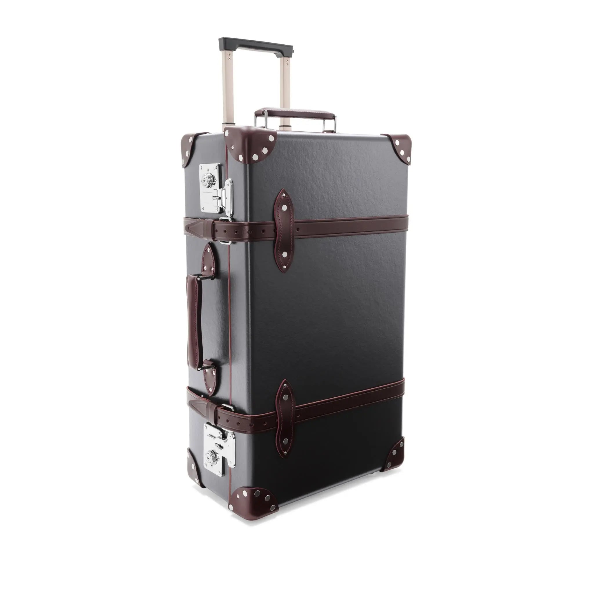 Centenary · Medium Check-In - 2 Wheels | Brown/Burgundy - GLOBE-TROTTER