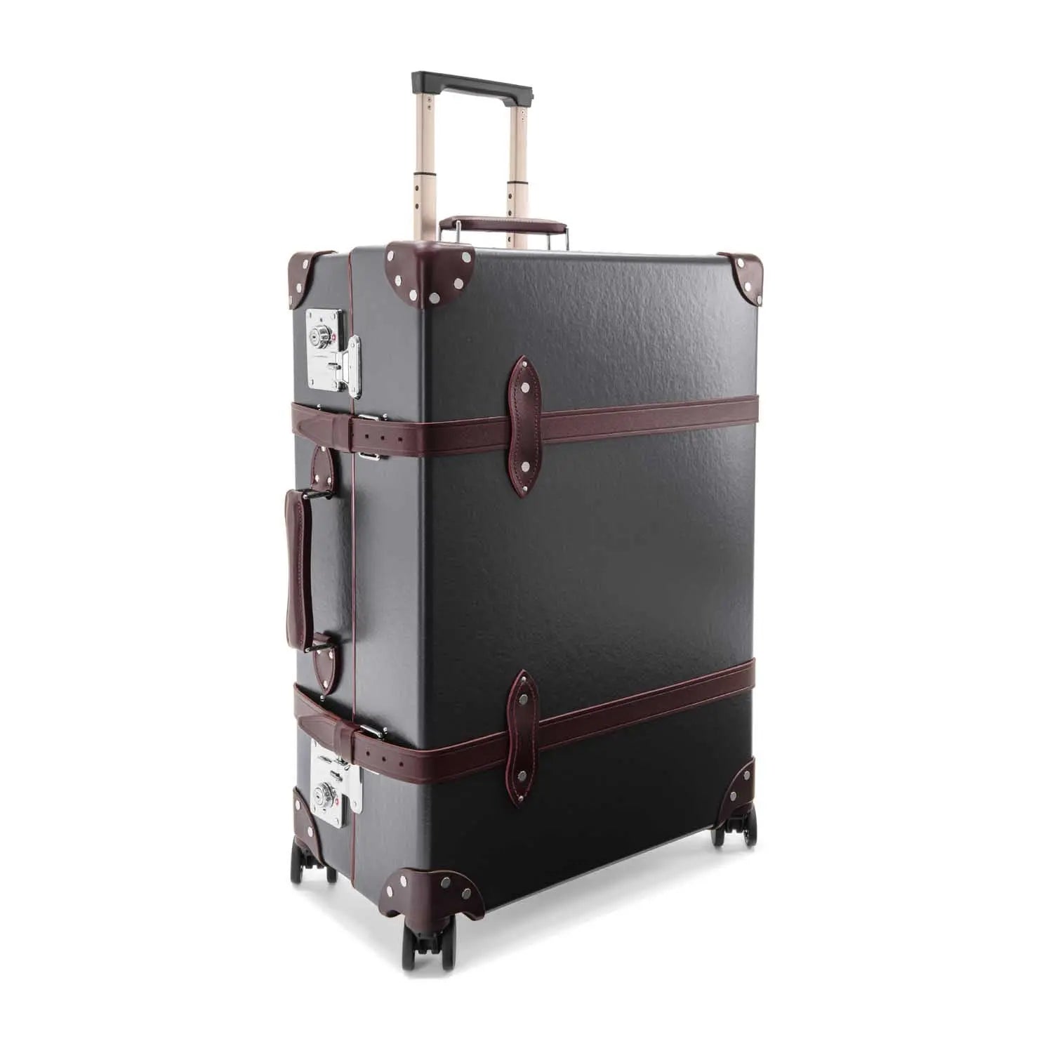 Centenary · Large Check-In - 4 Wheels | Brown/Burgundy - GLOBE-TROTTER