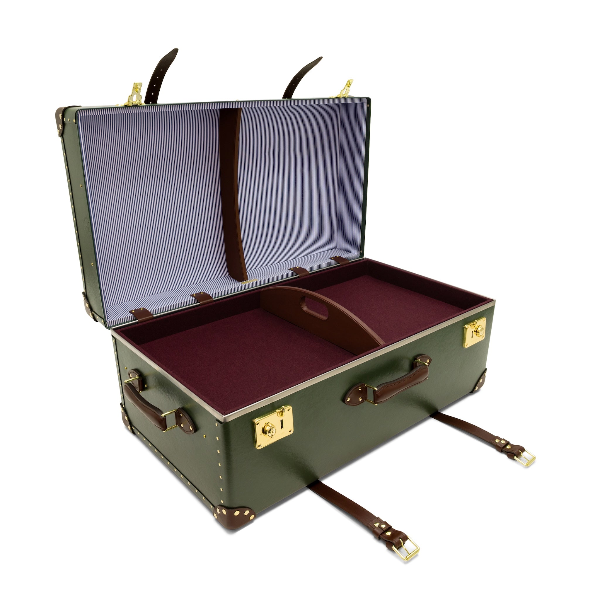 Centenary · Steamer Home Trunk | Green/Brown/Gold