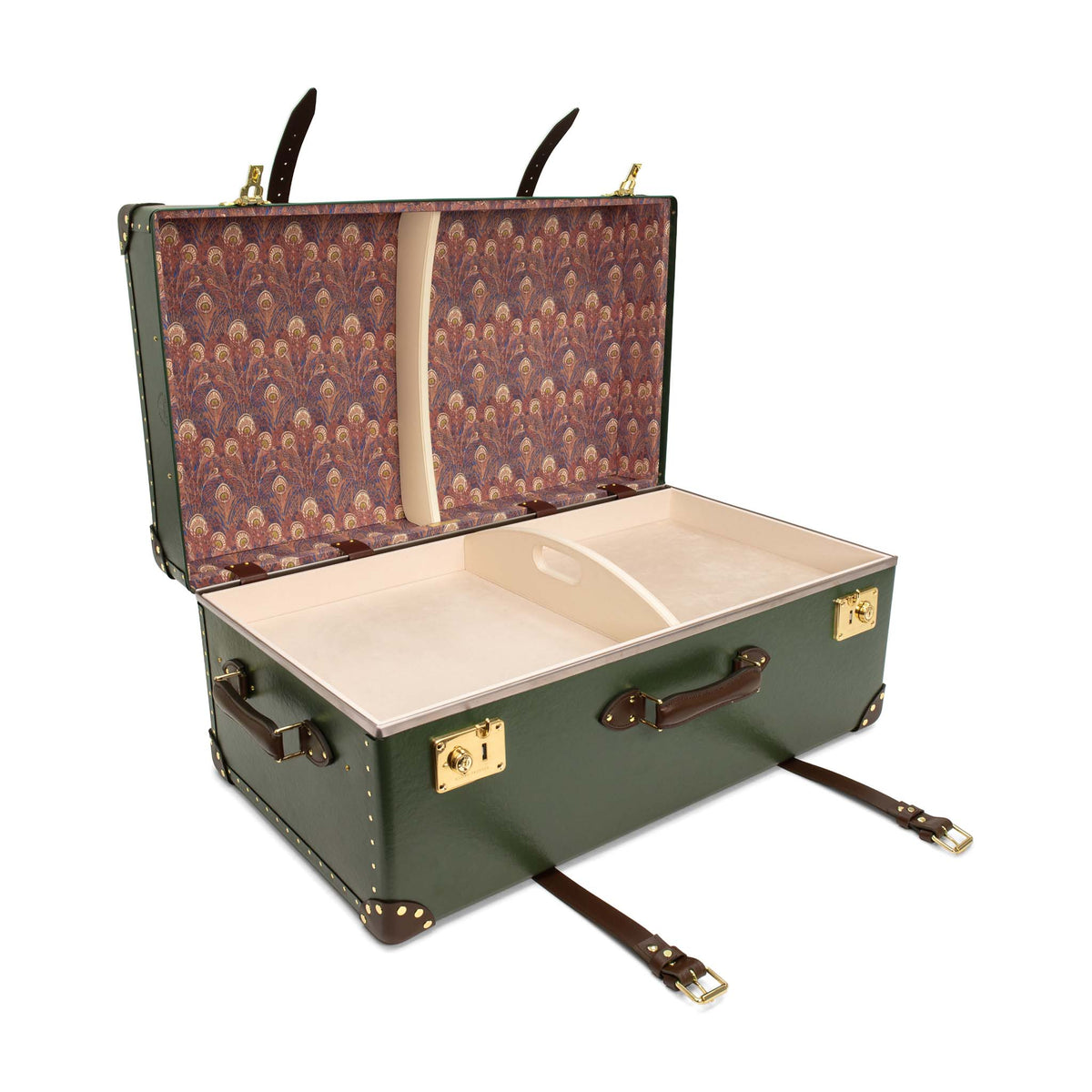 Centenary · Steamer Home Trunk | Green/Brown/Gold