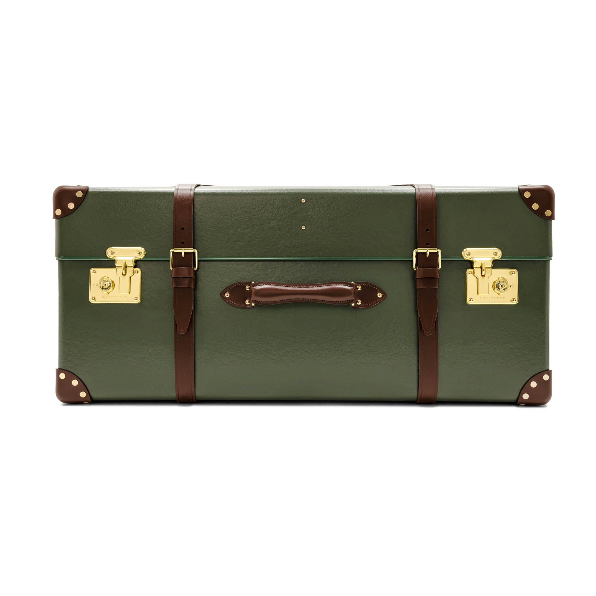 Centenary · Steamer Home Trunk | Green/Brown/Gold