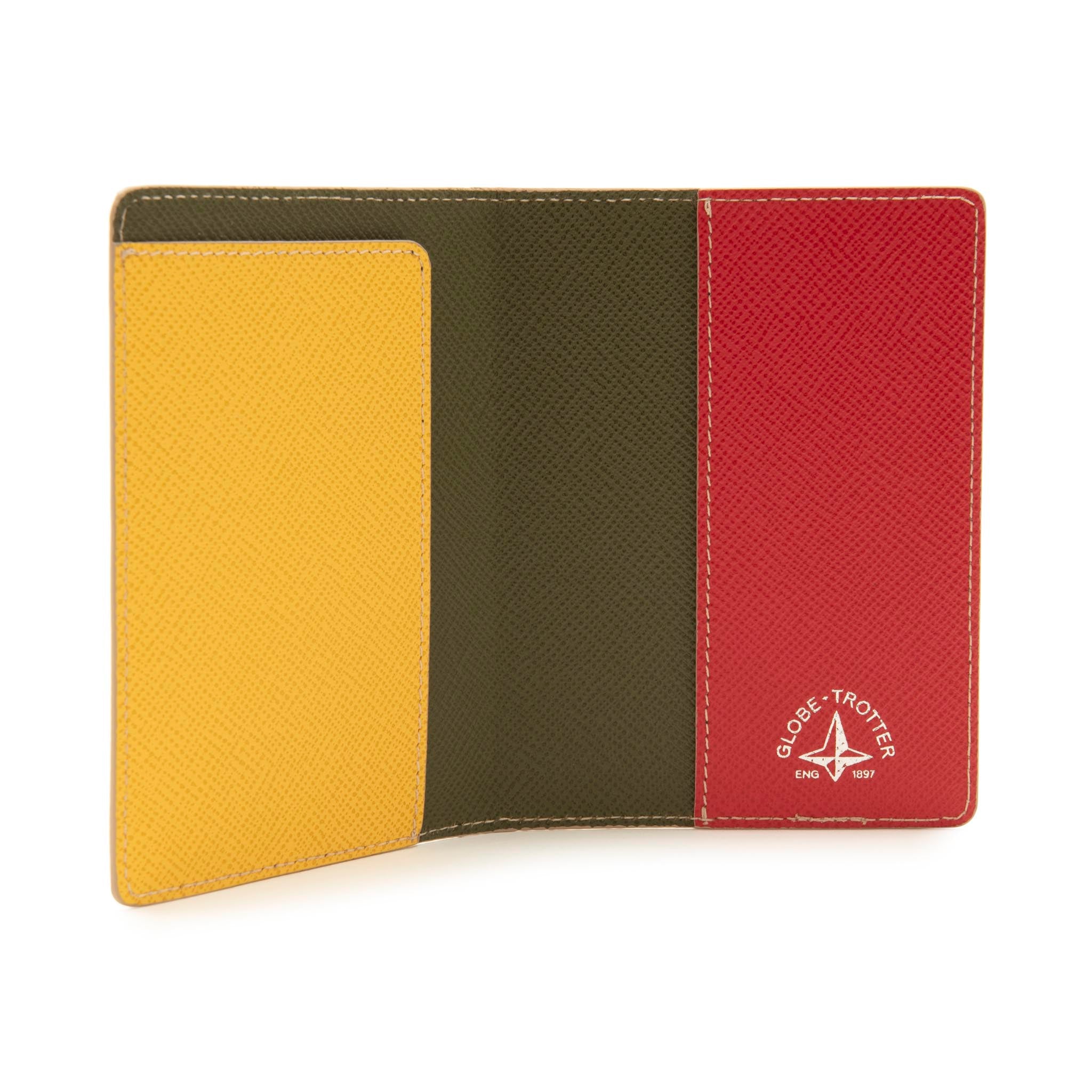 Jet · Passport Holder | Dark Green/Yellow/Red