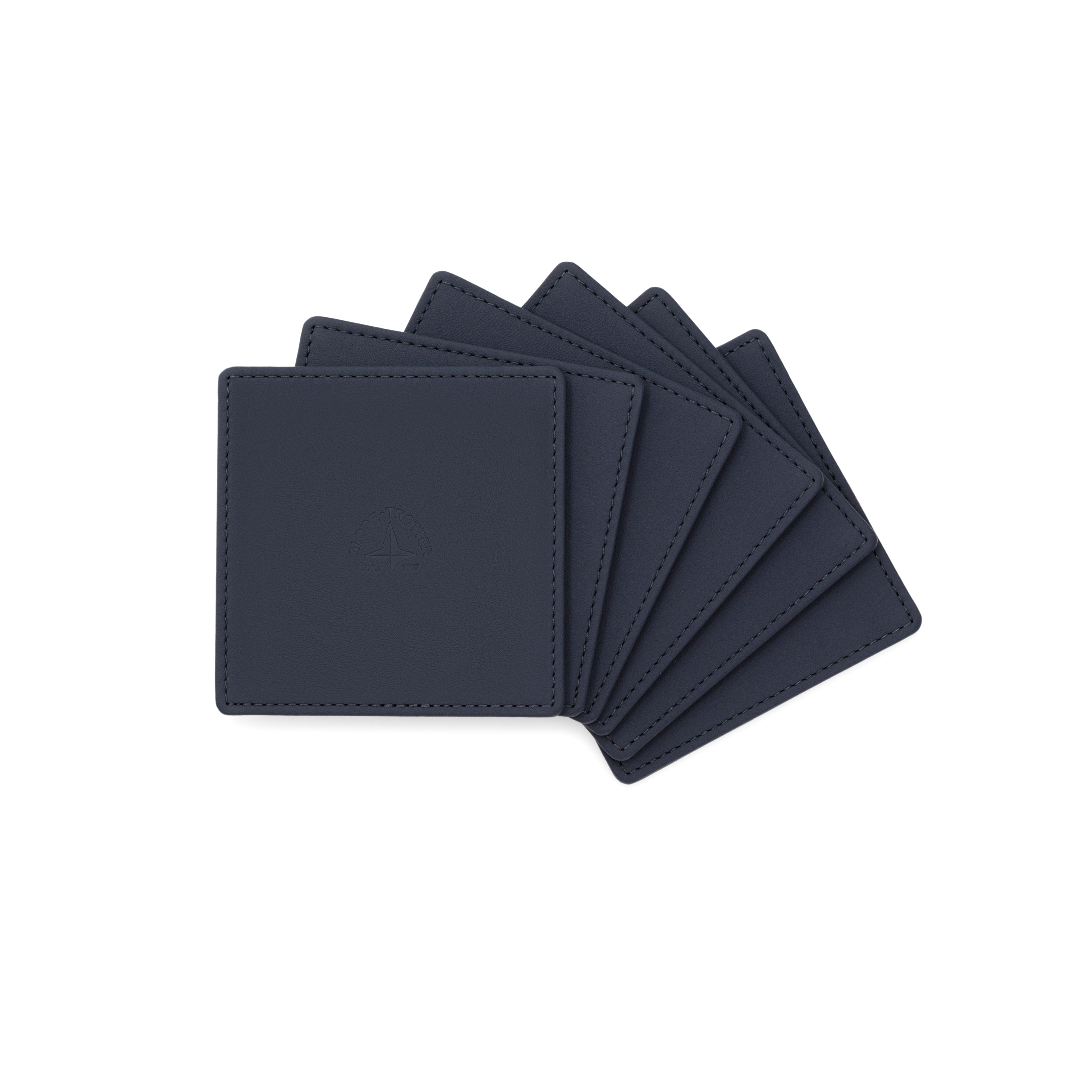 Globe-Trotter | Leather Coaster Set | Chalk & Moss | Home Collection