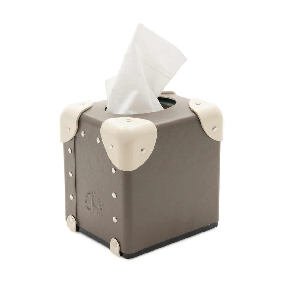 Home Collection · Tissue Box | Noble Brown/Ivory/Gold – first image