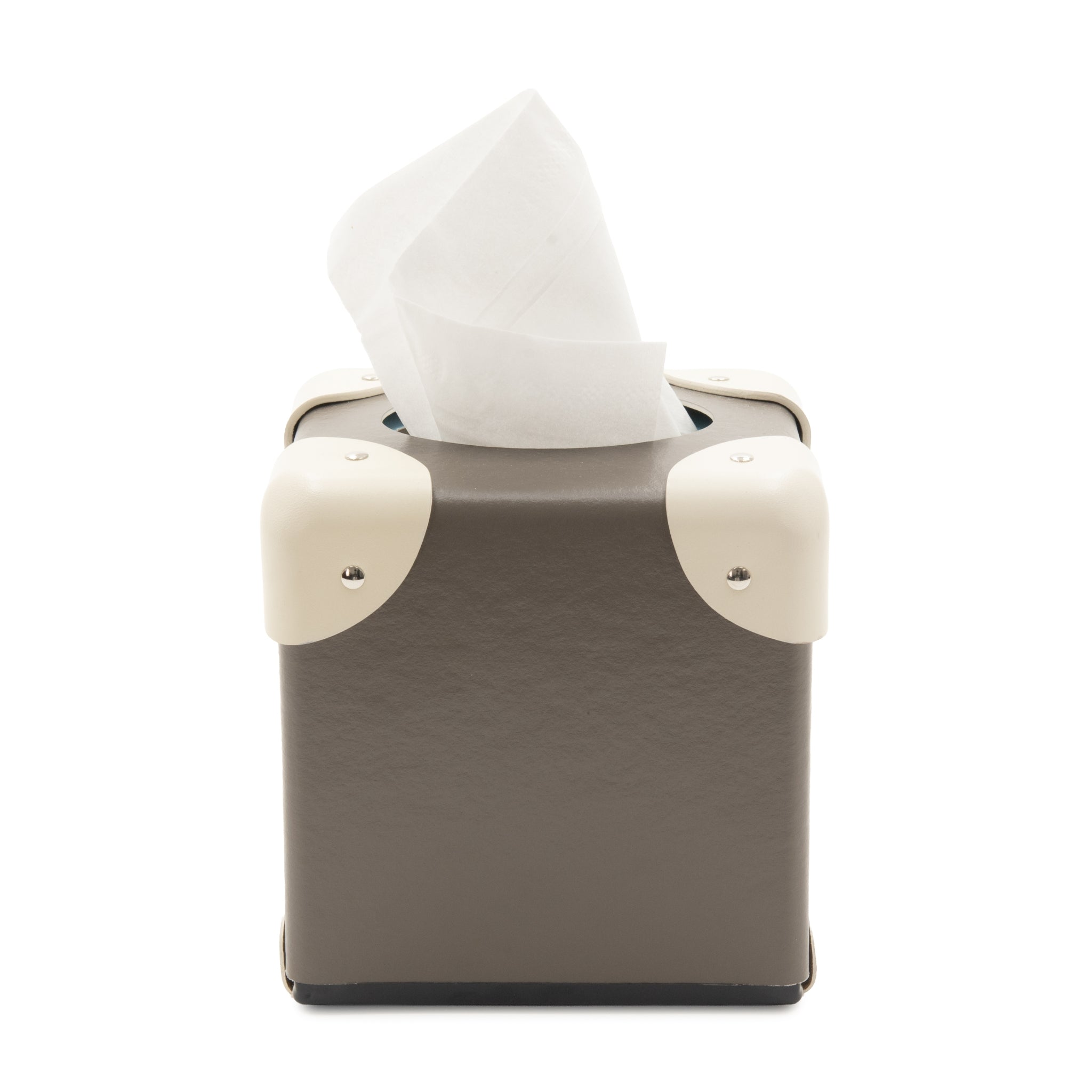 Home Collection · Tissue Box | Noble Brown/Ivory/Gold