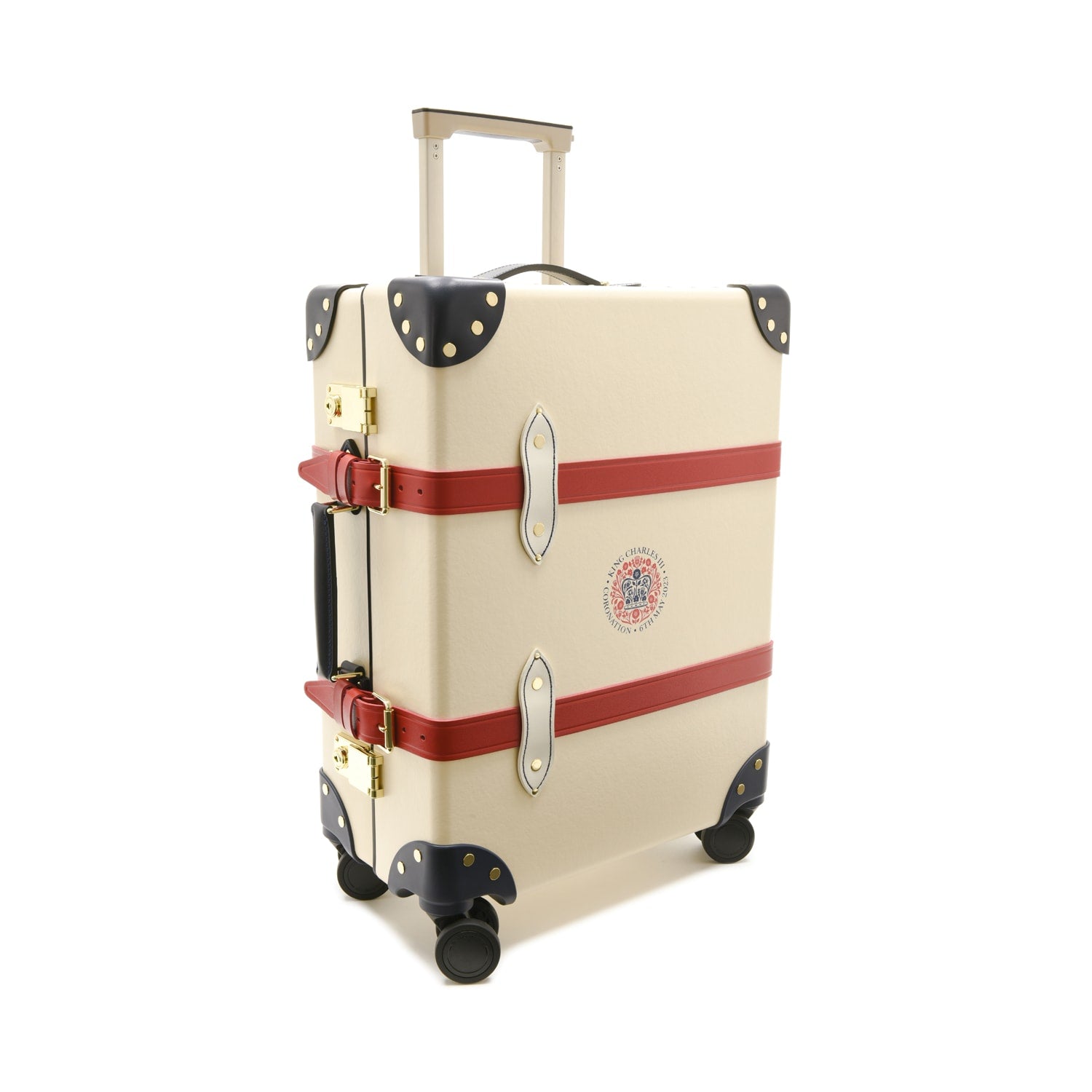 Coronation Special · Carry-On - 4 Wheels | Ivory/Navy/Brass