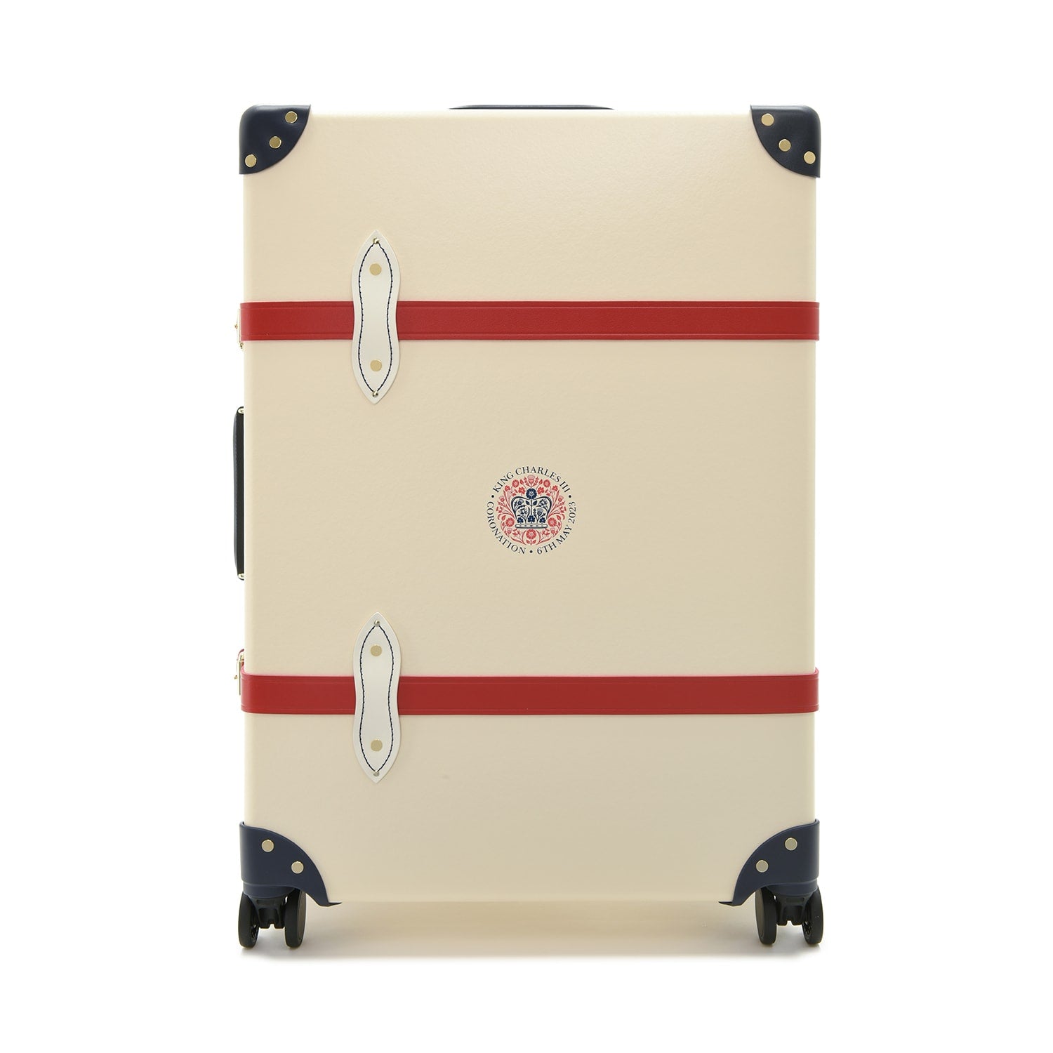 Coronation Special · Large Check-In - 4 Wheels | Ivory/Navy/Brass
