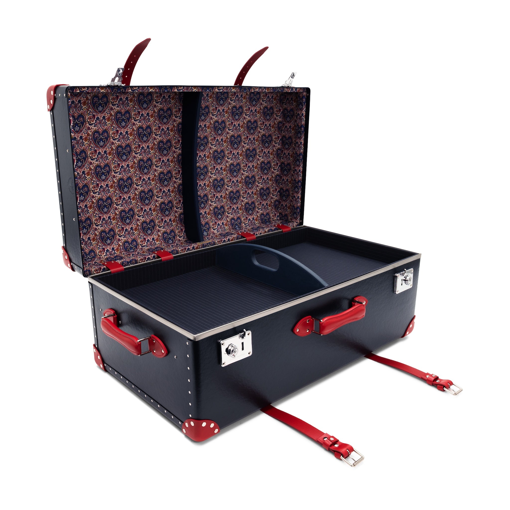 Centenary · Steamer Home Trunk | Navy/Red/Chrome