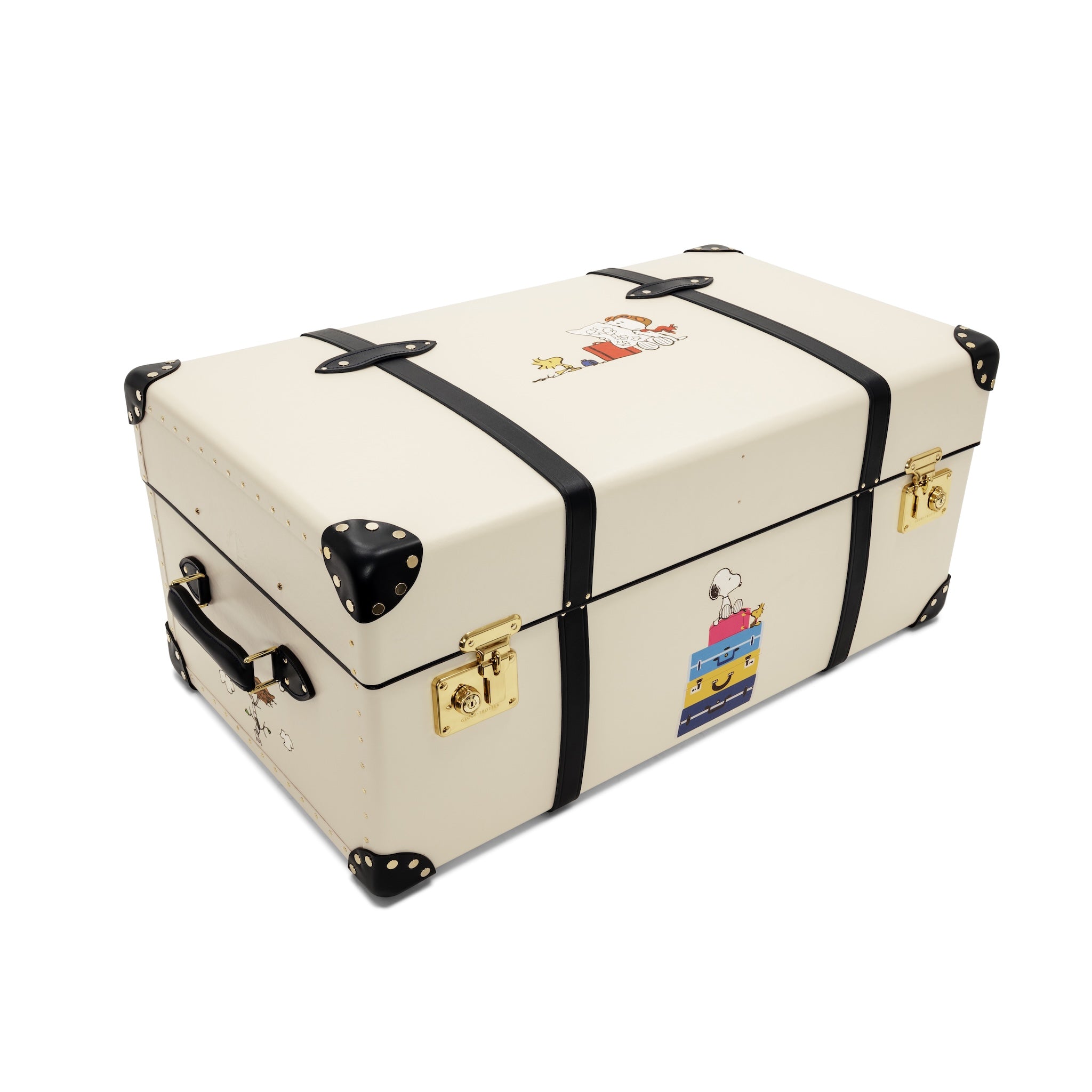 Peanuts · Steamer Home Trunk | Ivory/Navy/Gold