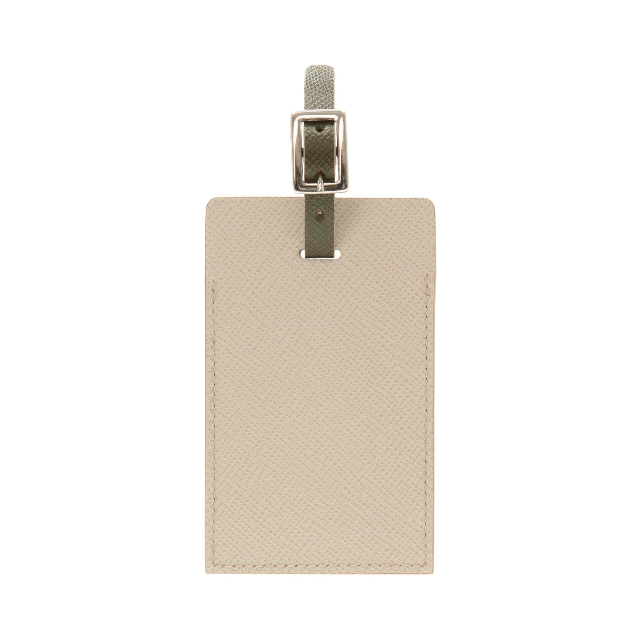 Jet · Luggage Tag | London Stone/Ivory/Dark Green/Chrome