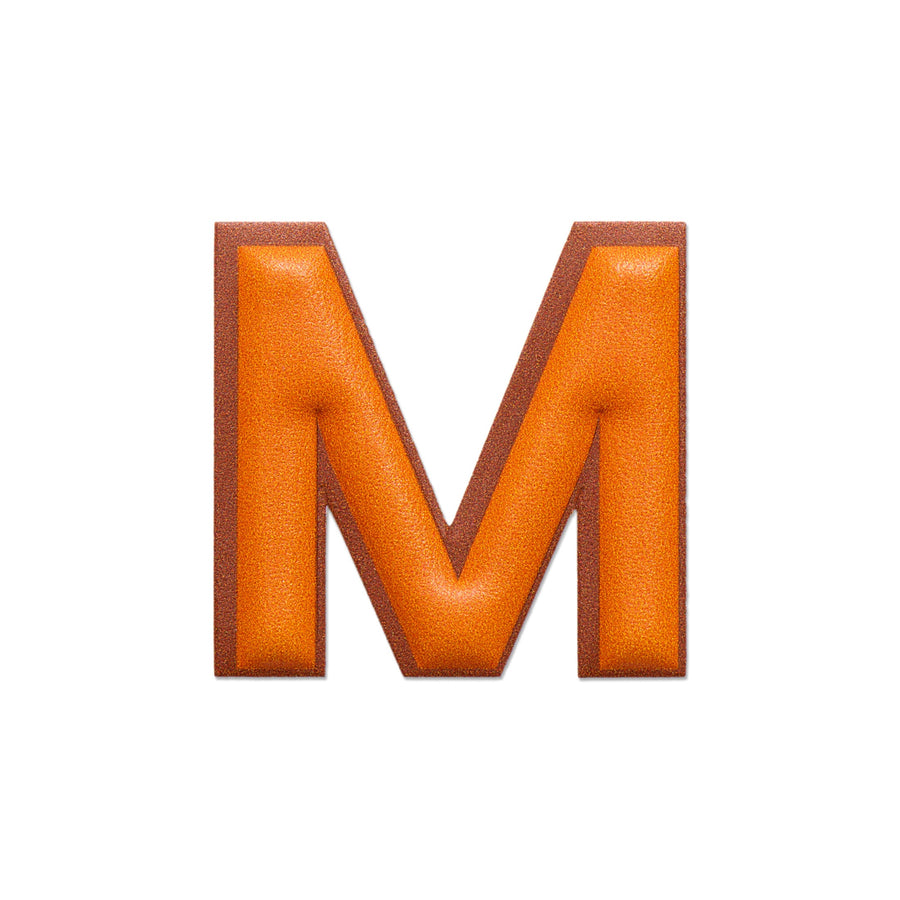 Alphabet · Leather Sticker | Orange/Brown | M – first image