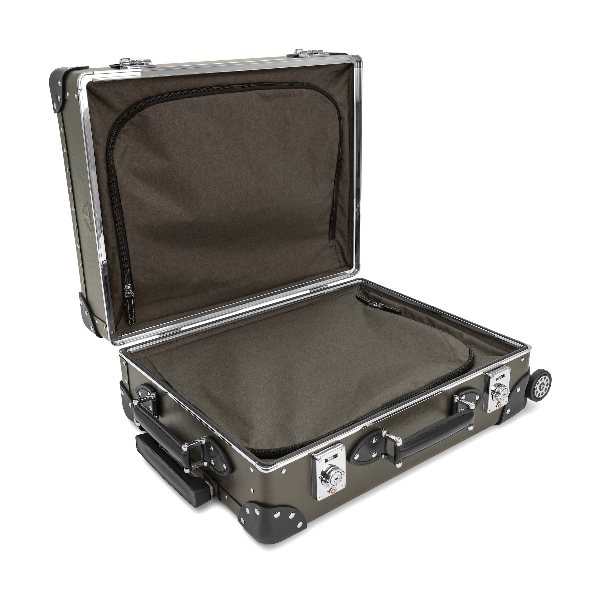 Metropolis · Carry-On - 4 Wheels | Dusk Olive/Black/Chrome