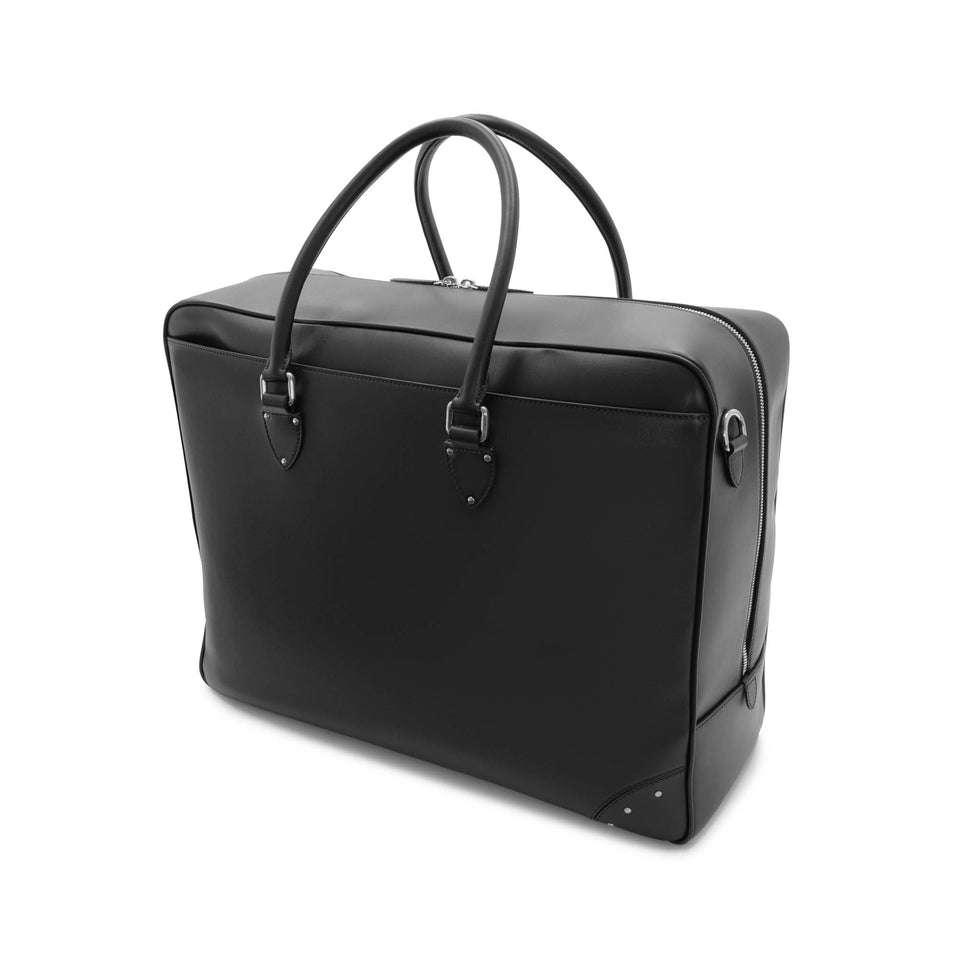 Metropolis Weekend Bag in Black Leather | Globe-Trotter