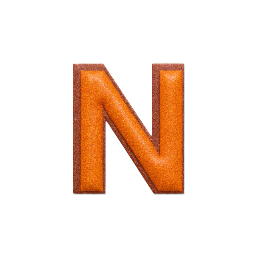 Alphabet · Leather Sticker | Orange/Brown | N – first image