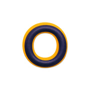 Alphabet · Leather Sticker | Yellow/Dark Blue | O