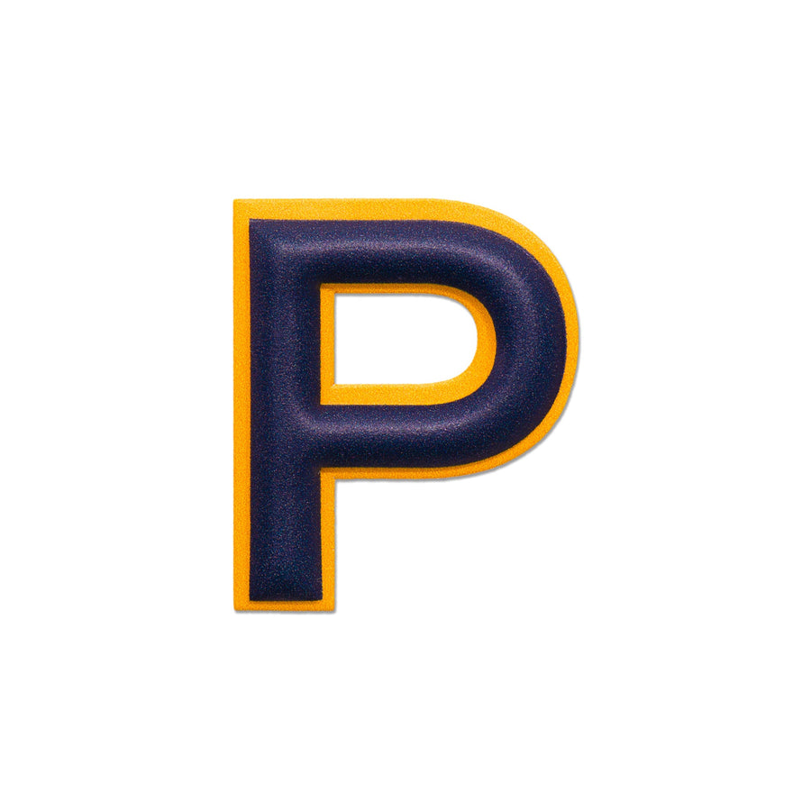 Alphabet · Leather Sticker | Yellow/Dark Blue | P – first image