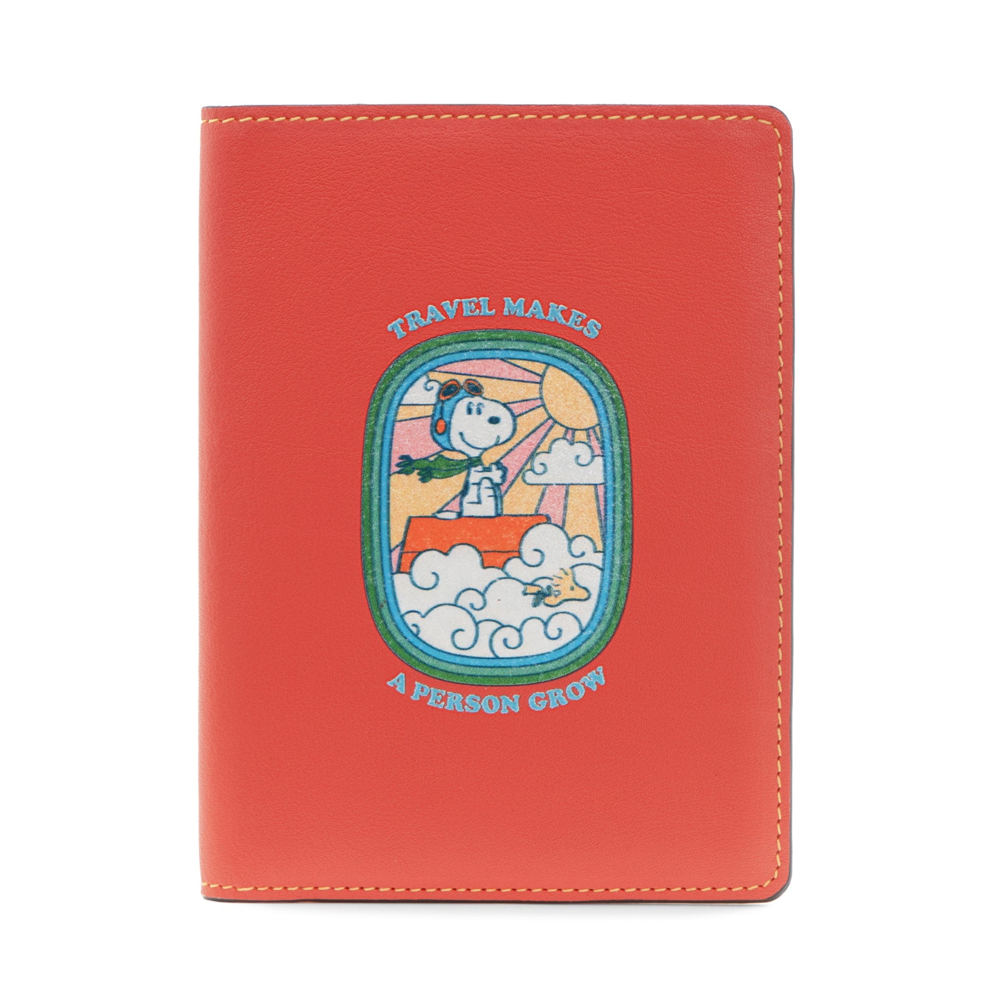 PEANUTS · Passport Sleeve | Red/Orange
