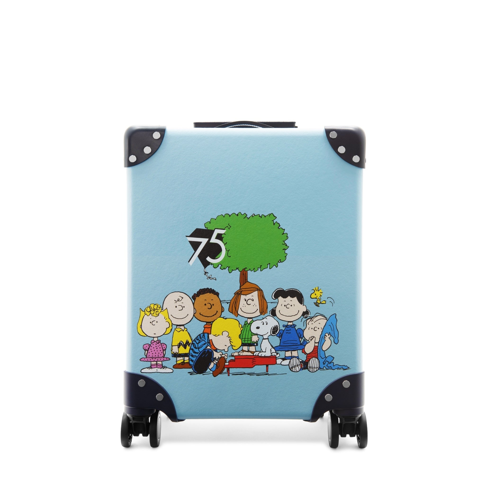 Peanuts 75th Anniversary · Mini Carry-On - 4 Wheels | Pastel Blue/Navy/Chrome