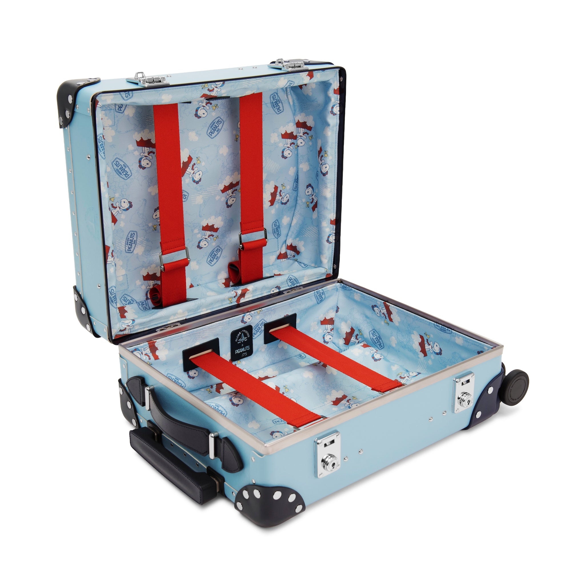 Peanuts 75th Anniversary · Mini Carry-On - 4 Wheels | Pastel Blue/Navy/Chrome