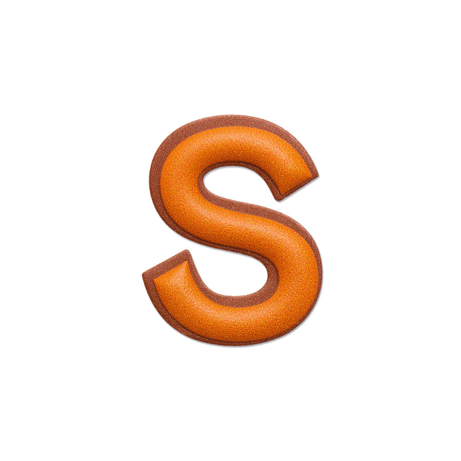 Alphabet · Leather Sticker | Orange/Brown | S – first image