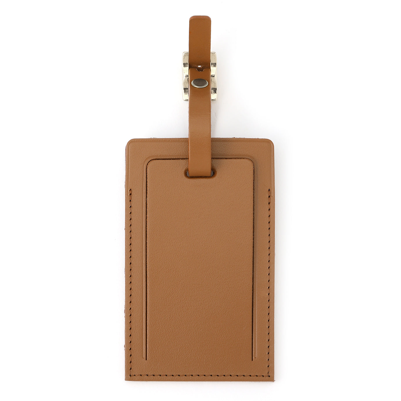 Luggage Tag | Caramel/Chrome