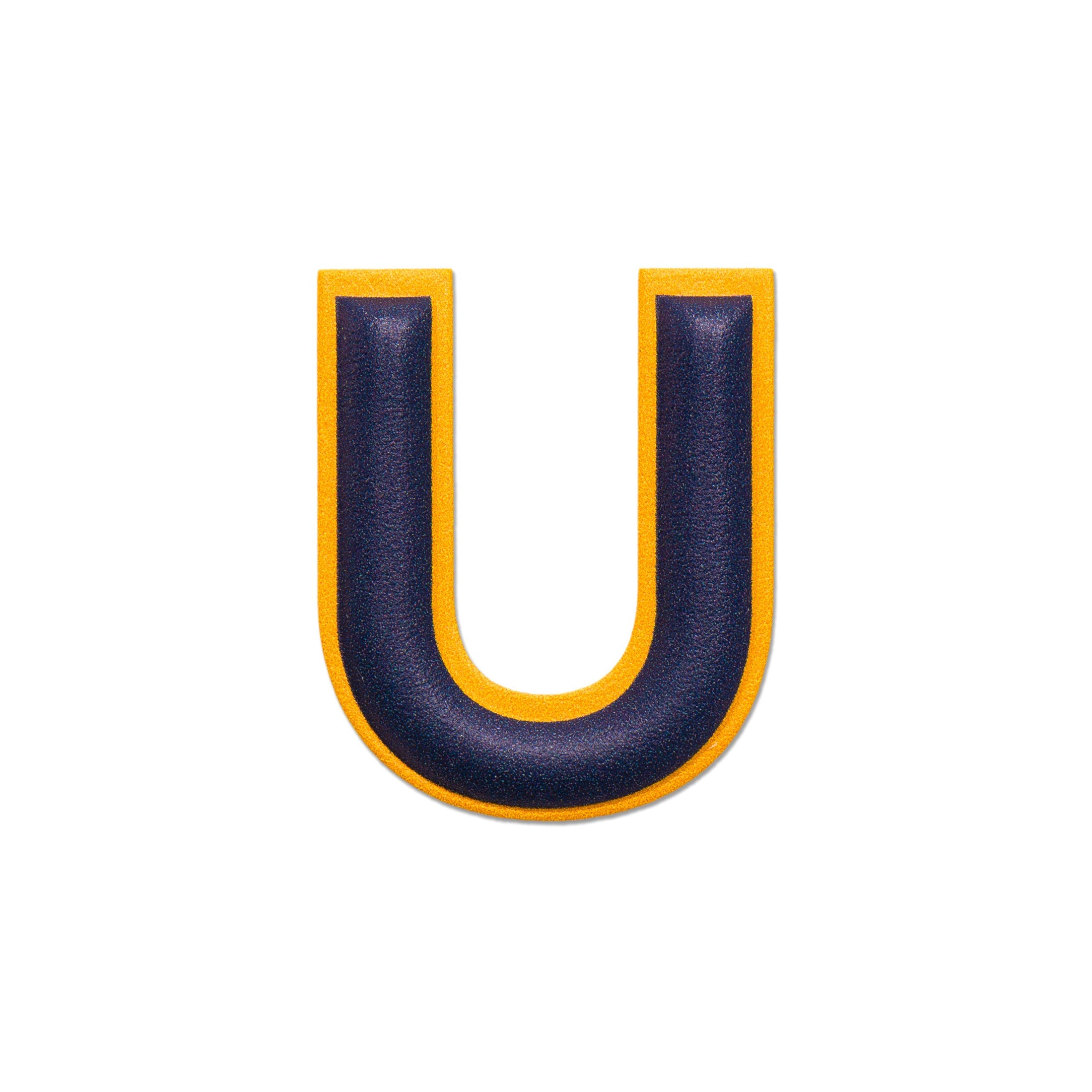 Globe-Trotter | Leather Sticker - Yellow/Dark Blue - U