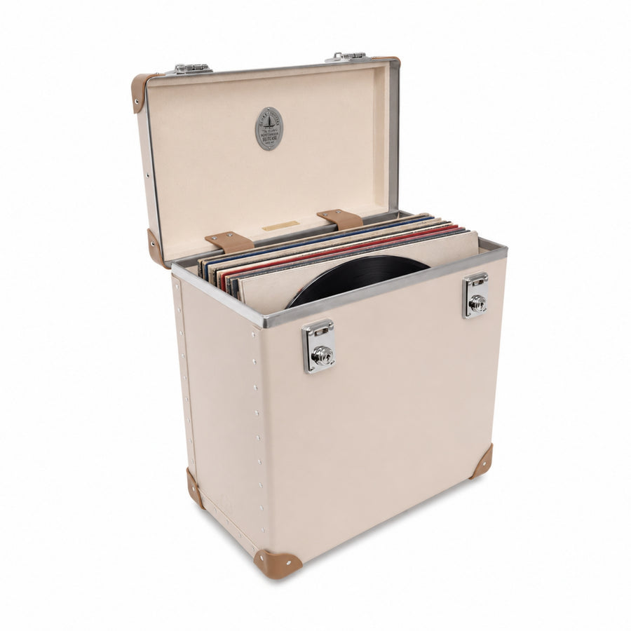 Home Collection · Vinyl Record Case | Chalk/Moss/Chrome – first image
