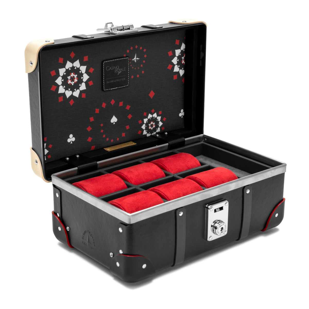 Casino Royale · 6-Slot Watch Case | Black/Graphite/Chrome
