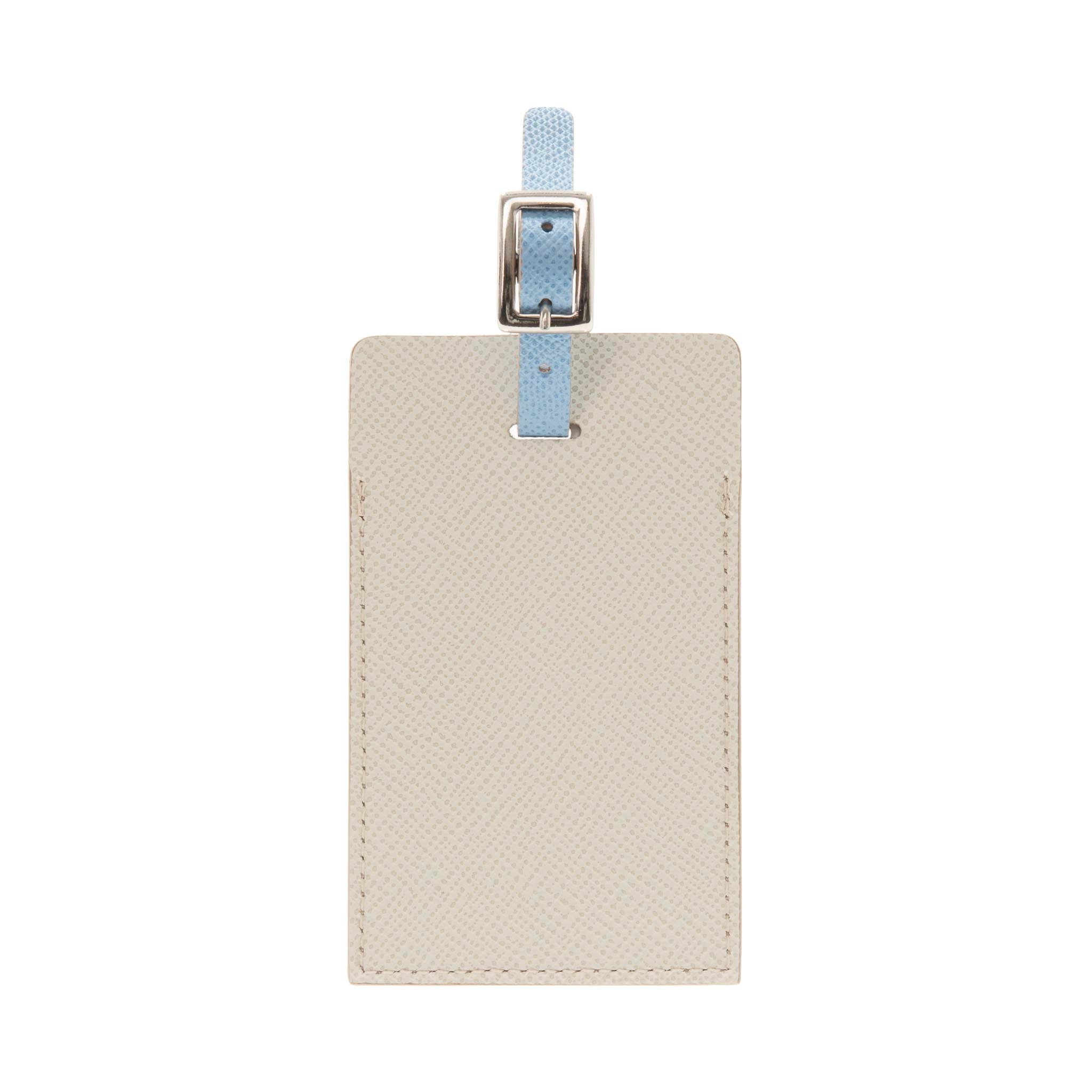Jet · Luggage Tag | Yellow/Ivory/Baby Blue/Chrome