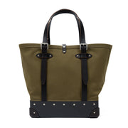 Centenary · Canvas Tote | Green/Coffee Brown/Chrome