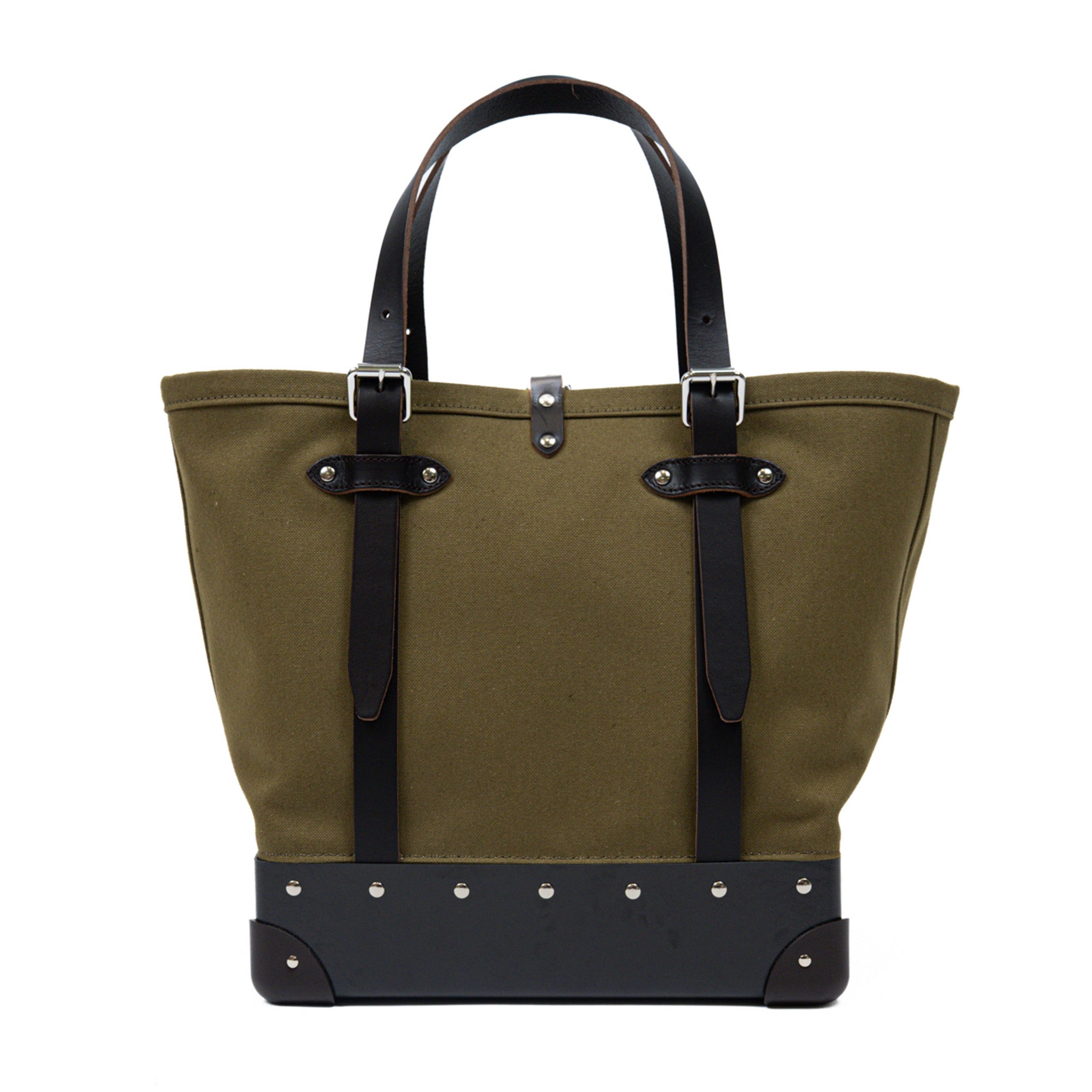 Centenary · Canvas Tote | Green/Coffee Brown/Chrome