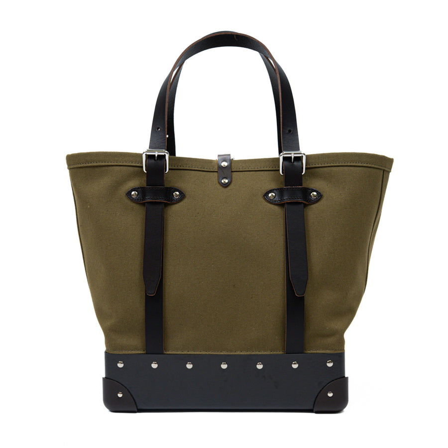 Centenary · Canvas Tote | Green/Coffee Brown/Chrome – first image