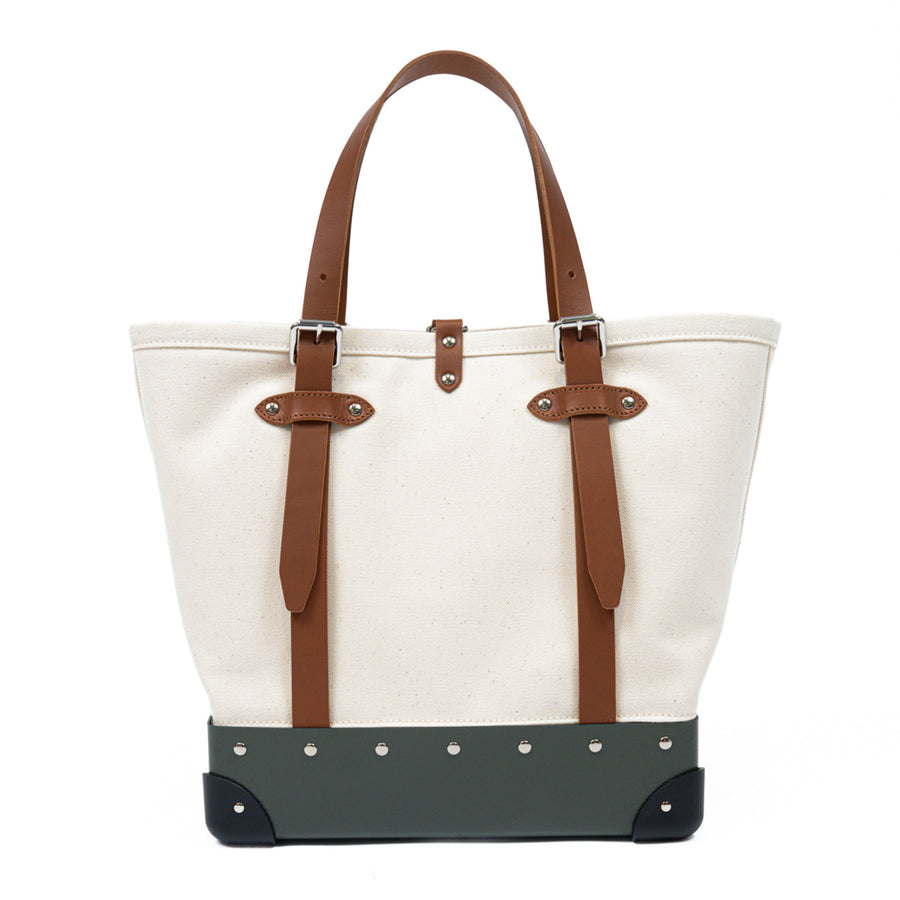 Centenary · Canvas Tote | Natural/Green/Chrome – first image
