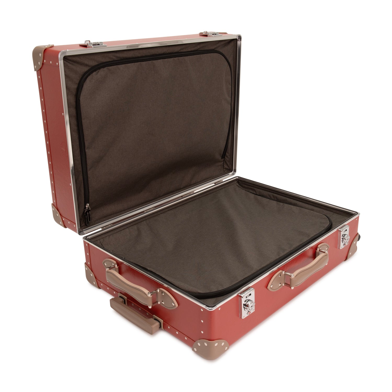 Metropolis · Large Check-In - 4 Wheels | Red/Moss/Chrome