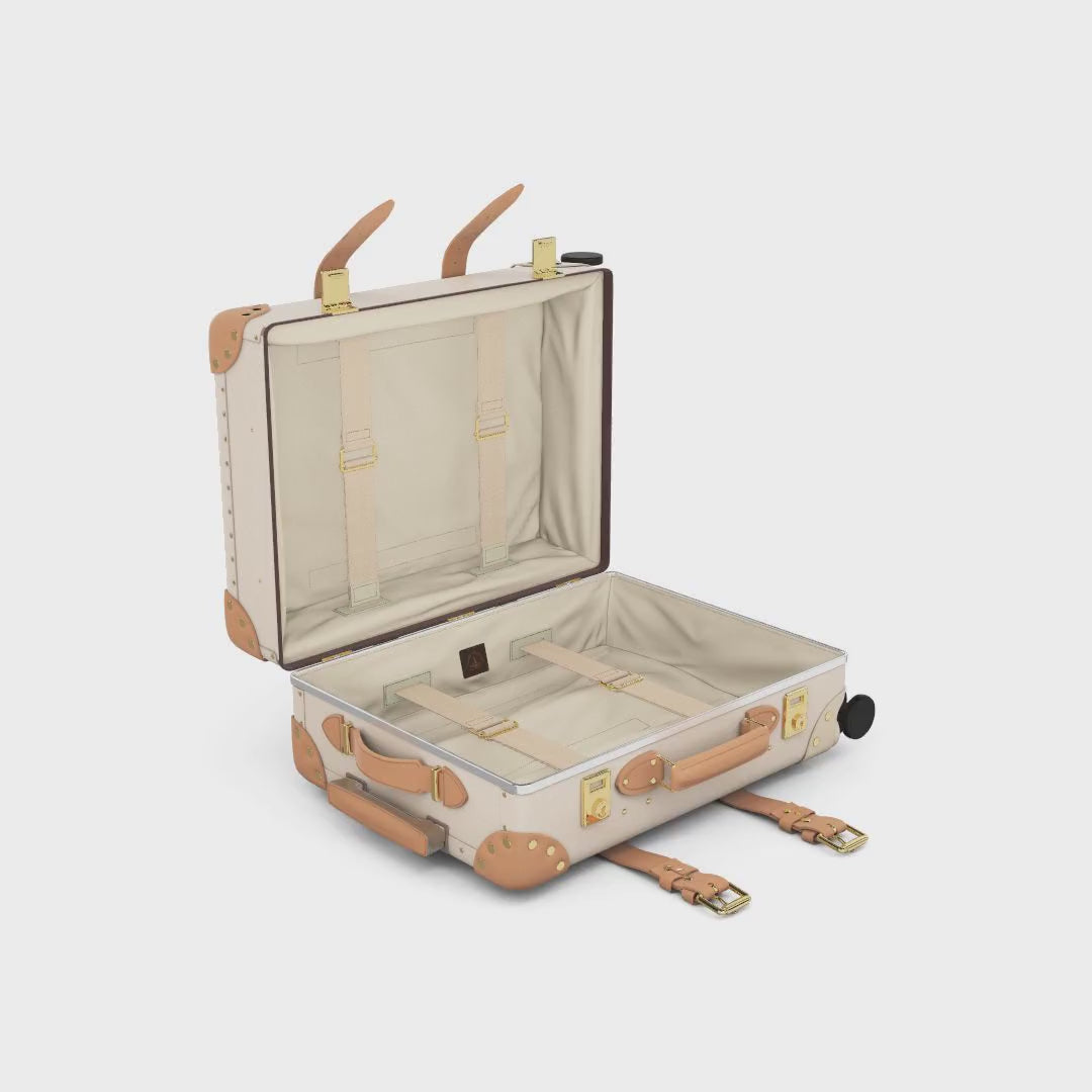 Safari · Carry-On - 4 Wheels | Ivory/Natural/Gold