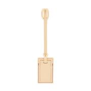 Albion · Small Luggage Tag | Natural/Red - GLOBE-TROTTER
