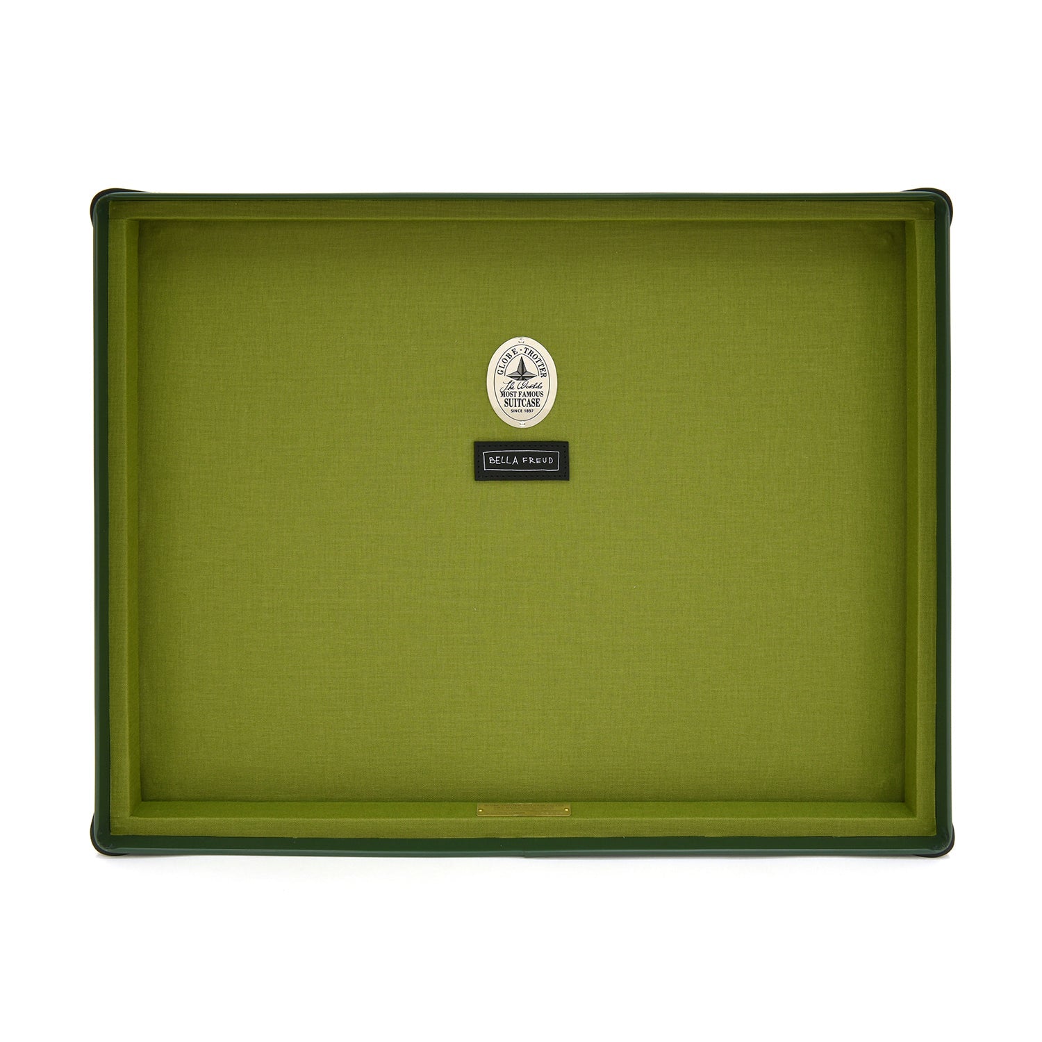 Bella Freud · Large Storage Box | Green/Navy - GLOBE-TROTTER