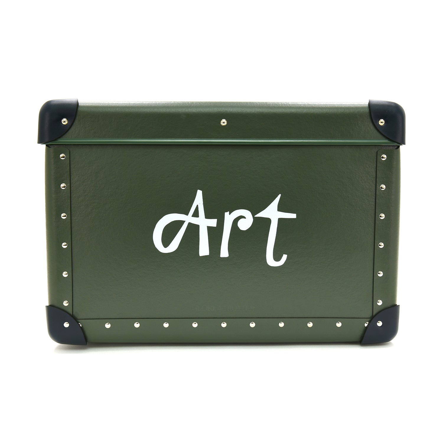 Bella Freud · Large Storage Box | Green/Navy - GLOBE-TROTTER