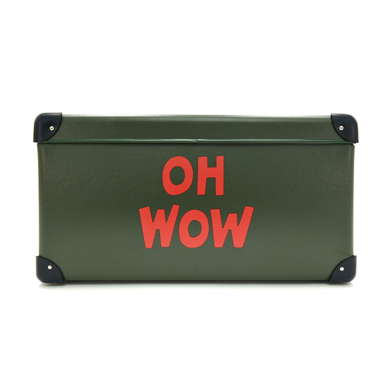 Bella Freud · Large Storage Box | Green/Navy - GLOBE-TROTTER