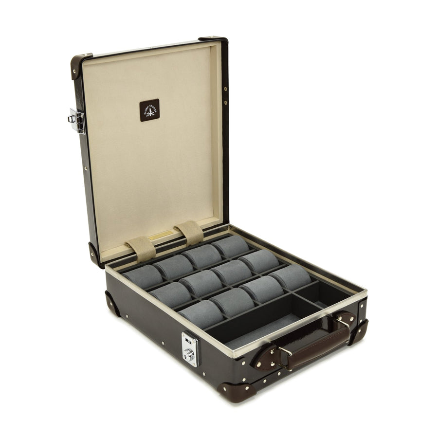 Caviar · 12-Slot Watch Case | Caviar/Chocolate/Chrome – first image