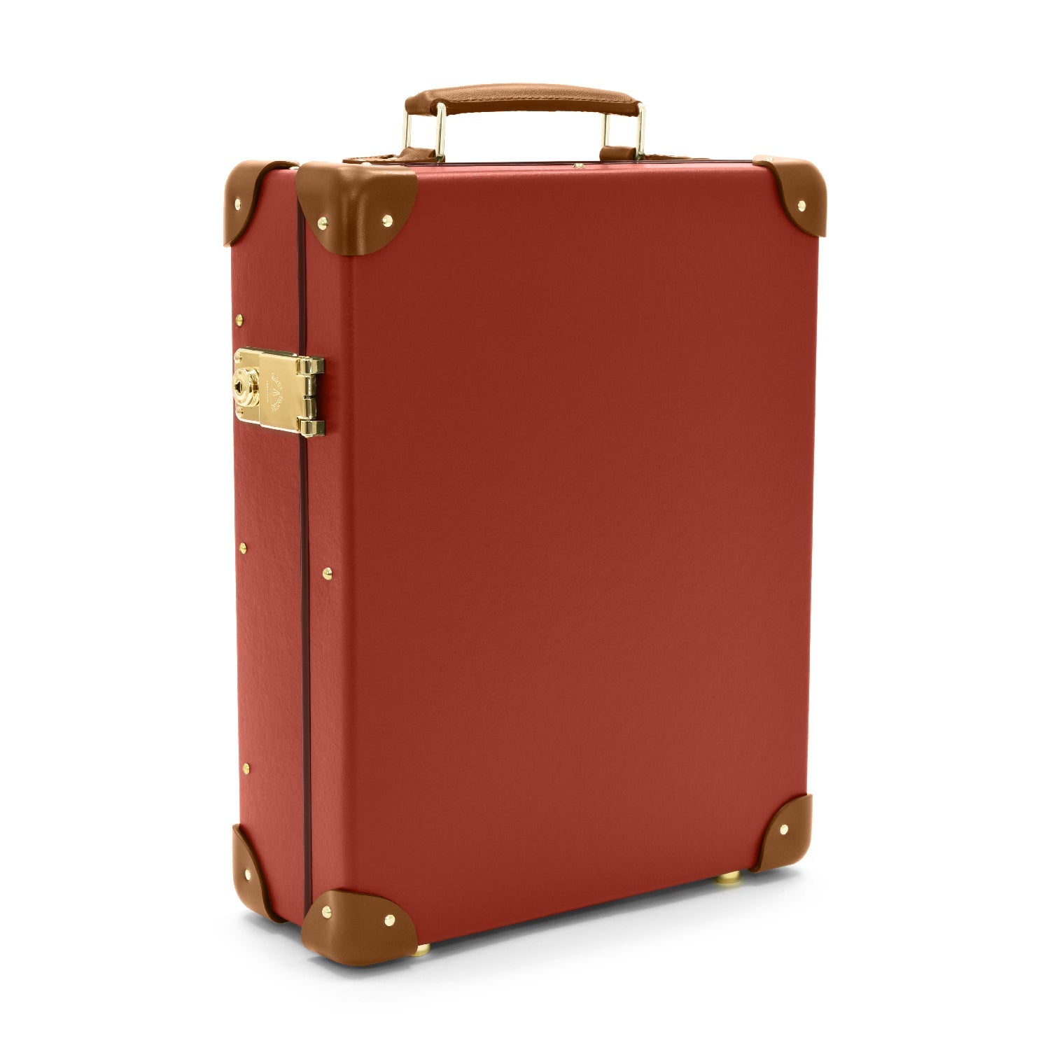 Centenary · 12-Slot Watch Case | Red/Caramel - GLOBE-TROTTER