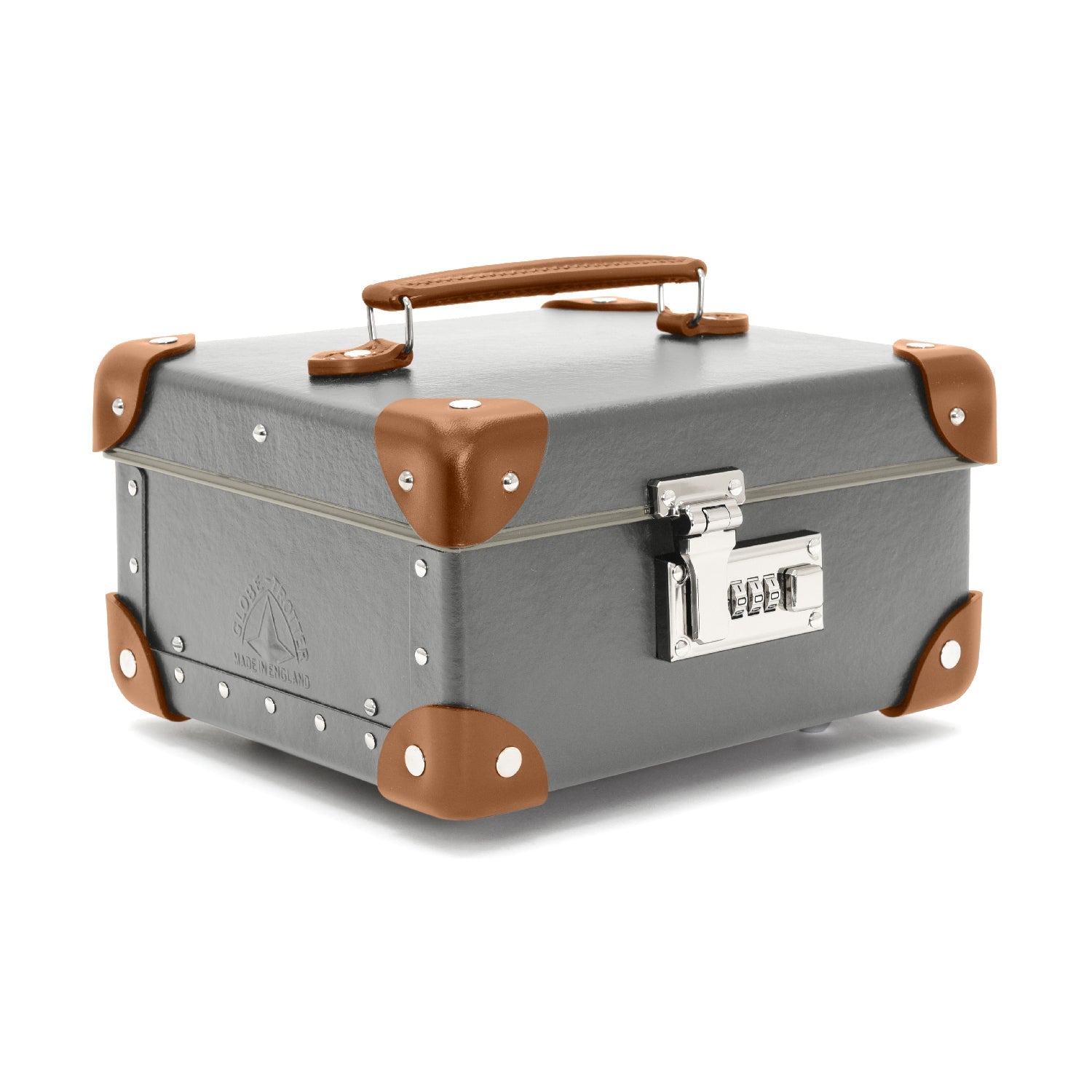 Centenary · Jewellery Case | Grey/Caramel - GLOBE-TROTTER