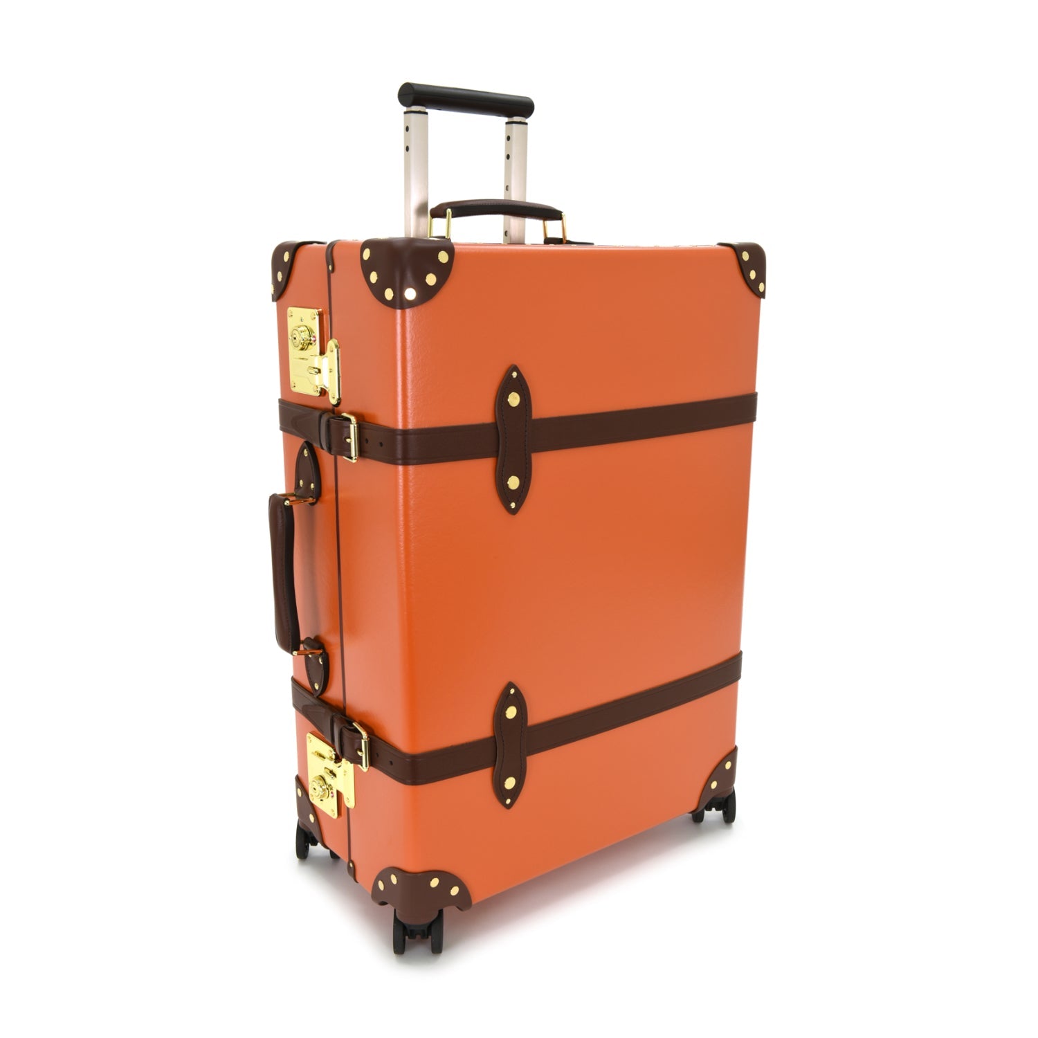 Centenary · Large Check-In - 4 Wheels | Marmalade/Brown - GLOBE-TROTTER