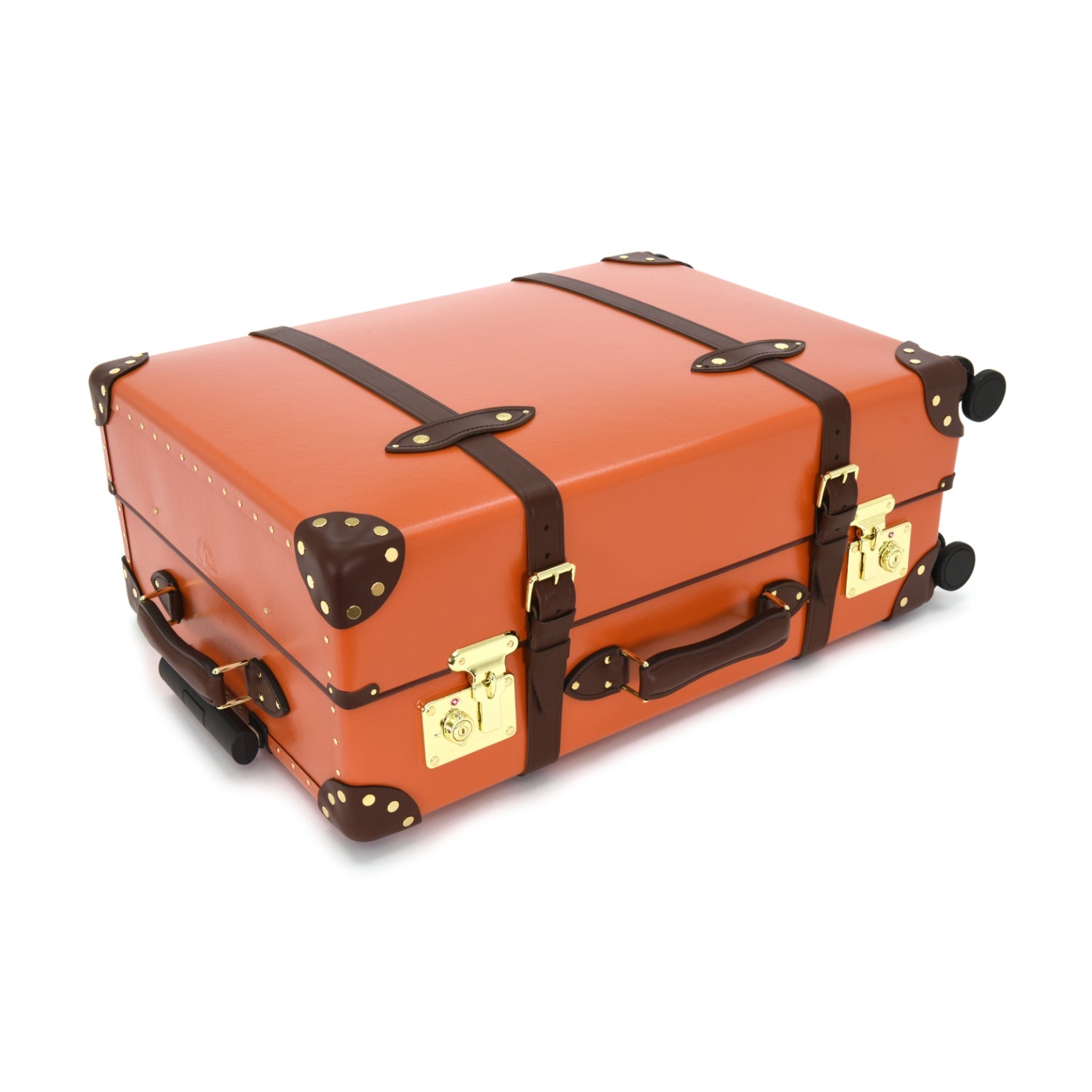 Centenary · Large Check-In - 4 Wheels | Marmalade/Brown - GLOBE-TROTTER