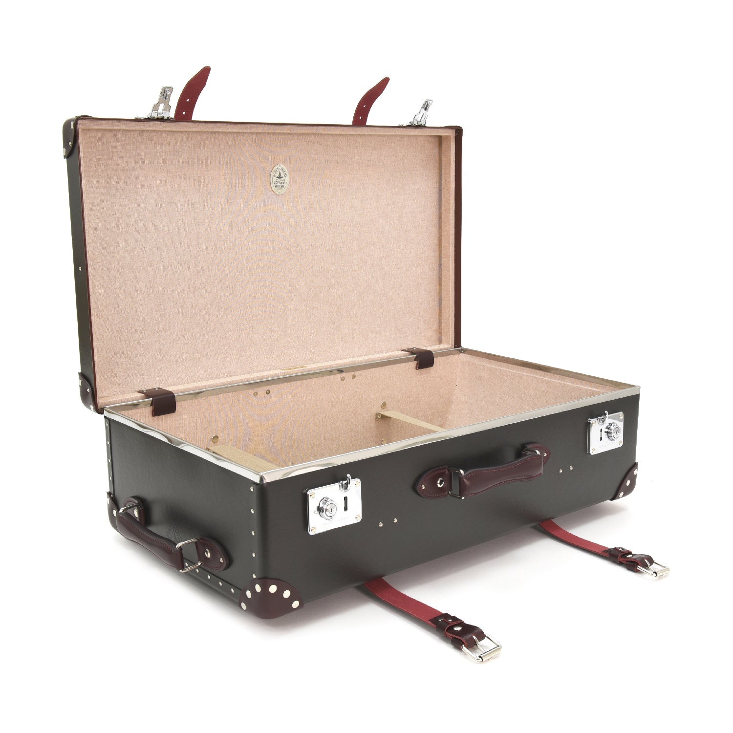 Centenary · Large Check-In | Brown/Burgundy - GLOBE-TROTTER