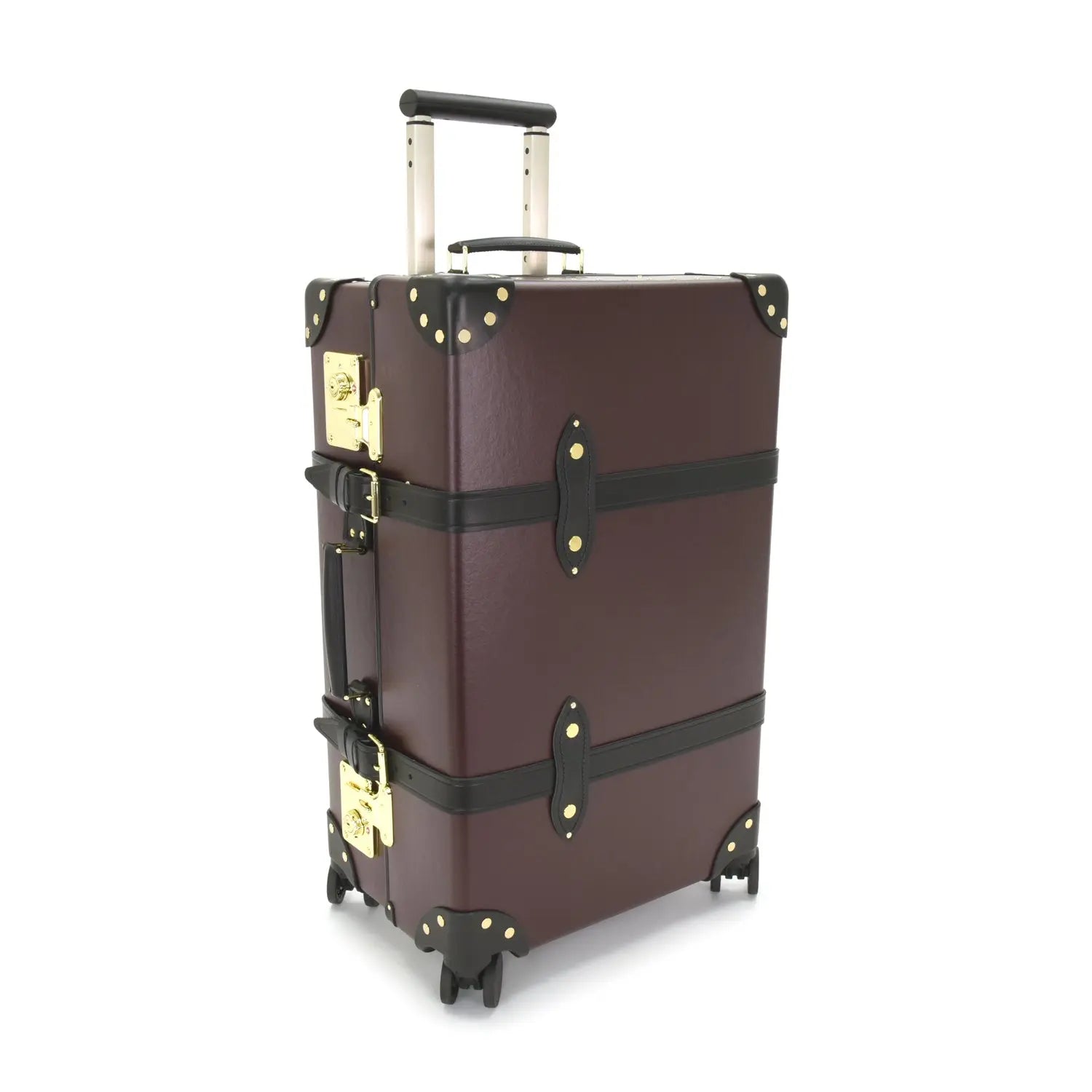 Centenary · Medium Check-In - 4 Wheels | Oxblood/Black - GLOBE-TROTTER