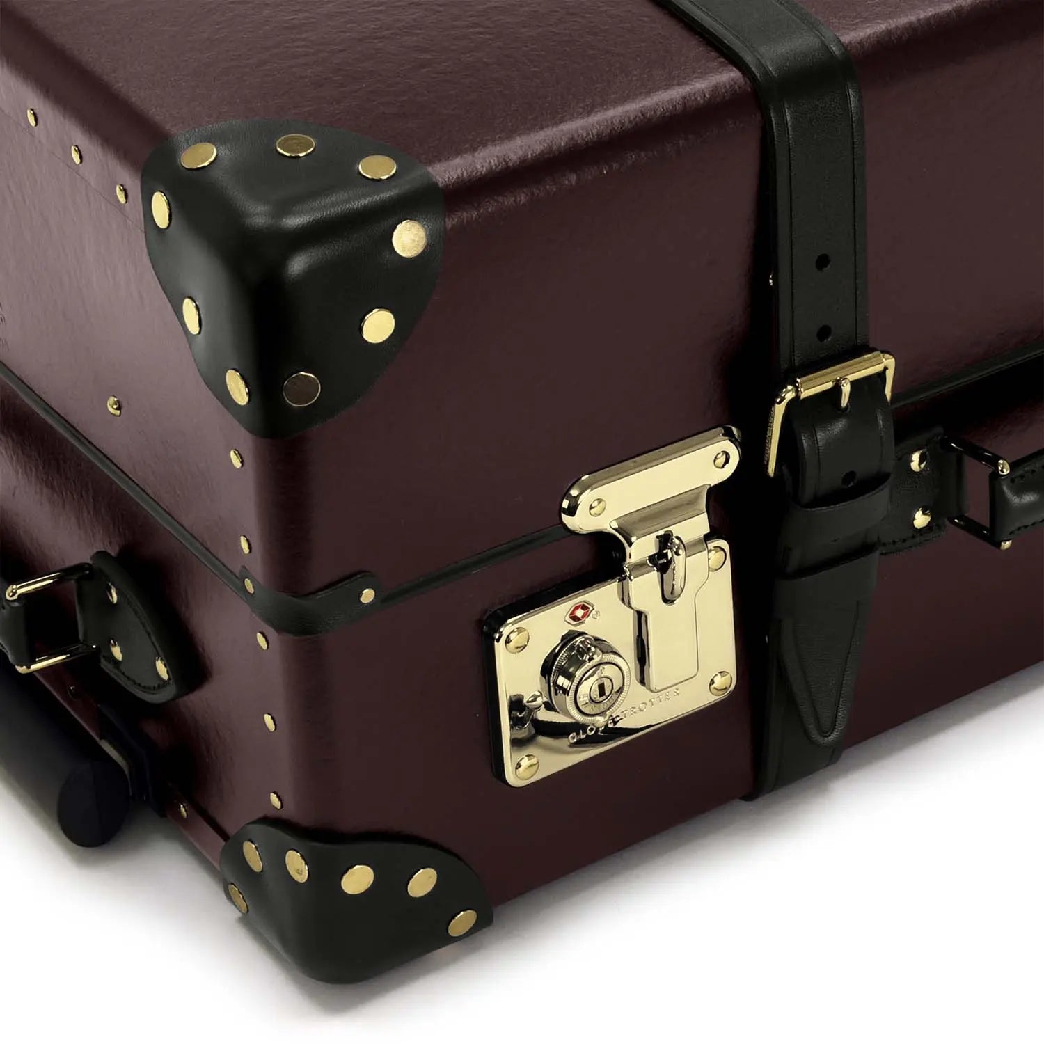Centenary · Medium Check-In - 4 Wheels | Oxblood/Black - GLOBE-TROTTER